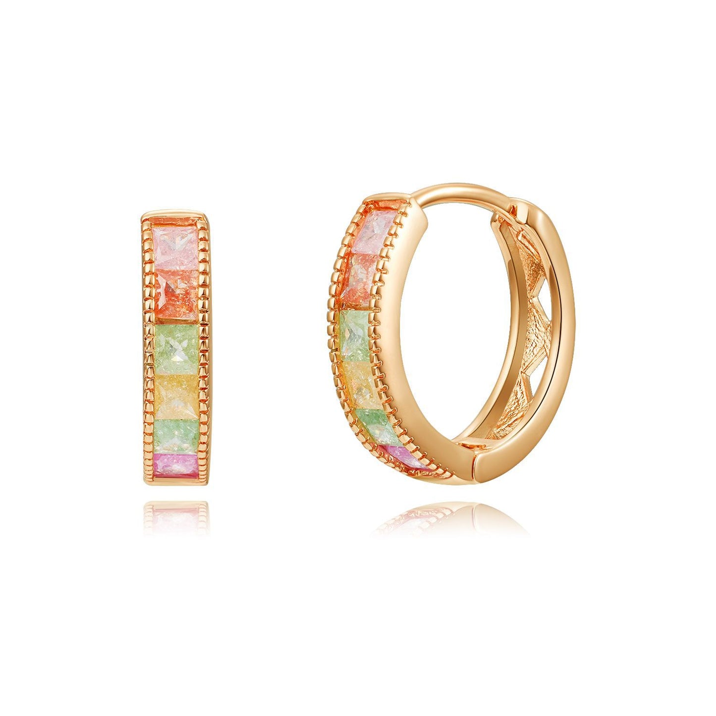Brass With Plated Fashion Jewelry Earrings