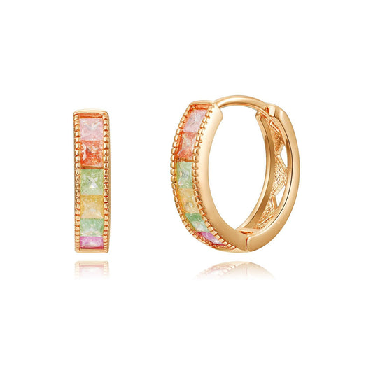 Brass With Plated Fashion Jewelry Earrings
