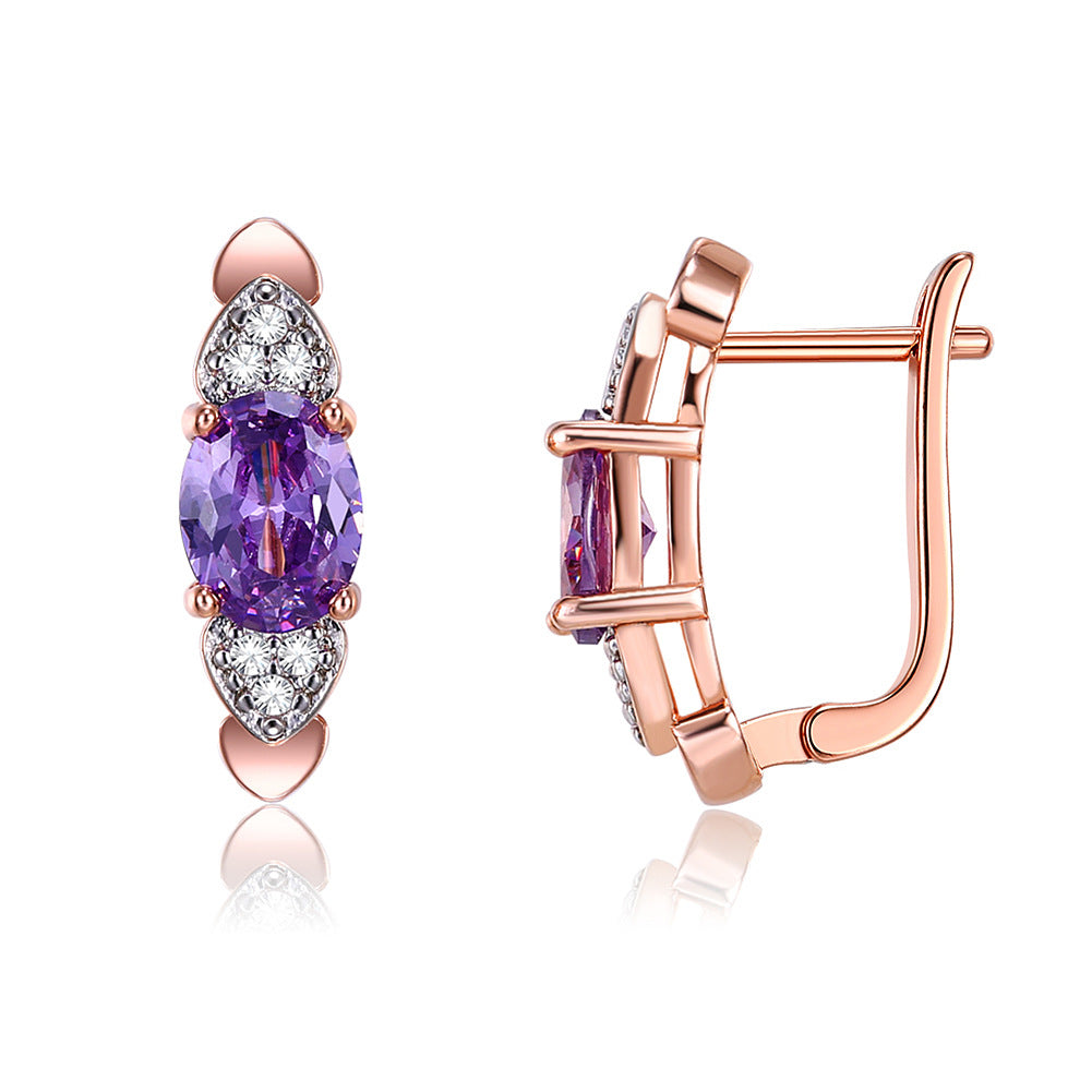 Brass With Plated Fashion Jewelry Earrings