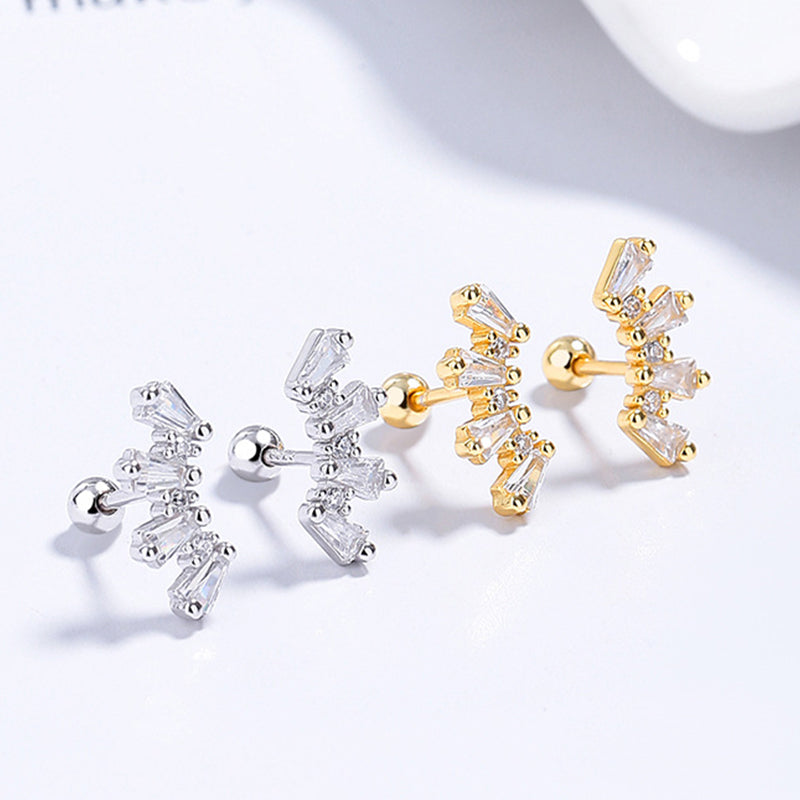 925 Sterling Silver Screwed Earrings