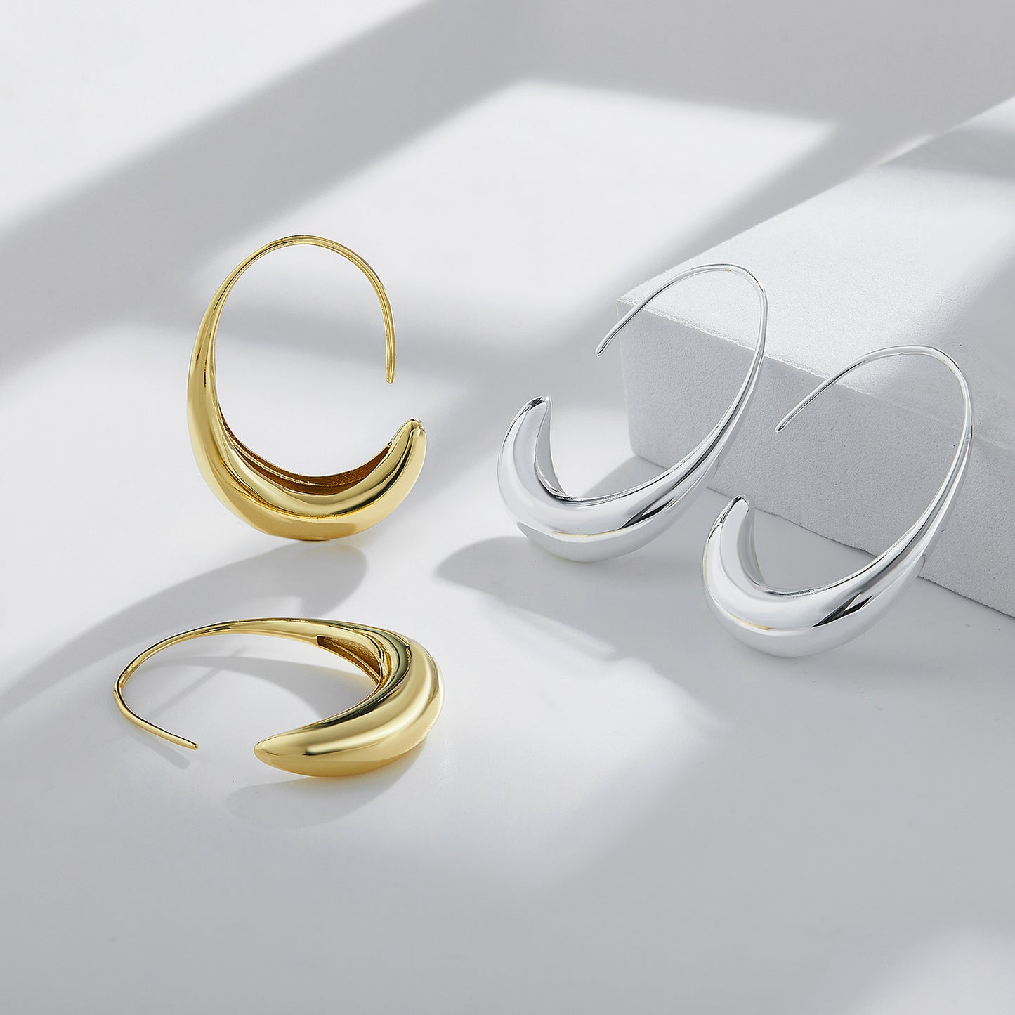 Brass With Plated Fashion Jewelry Earrings