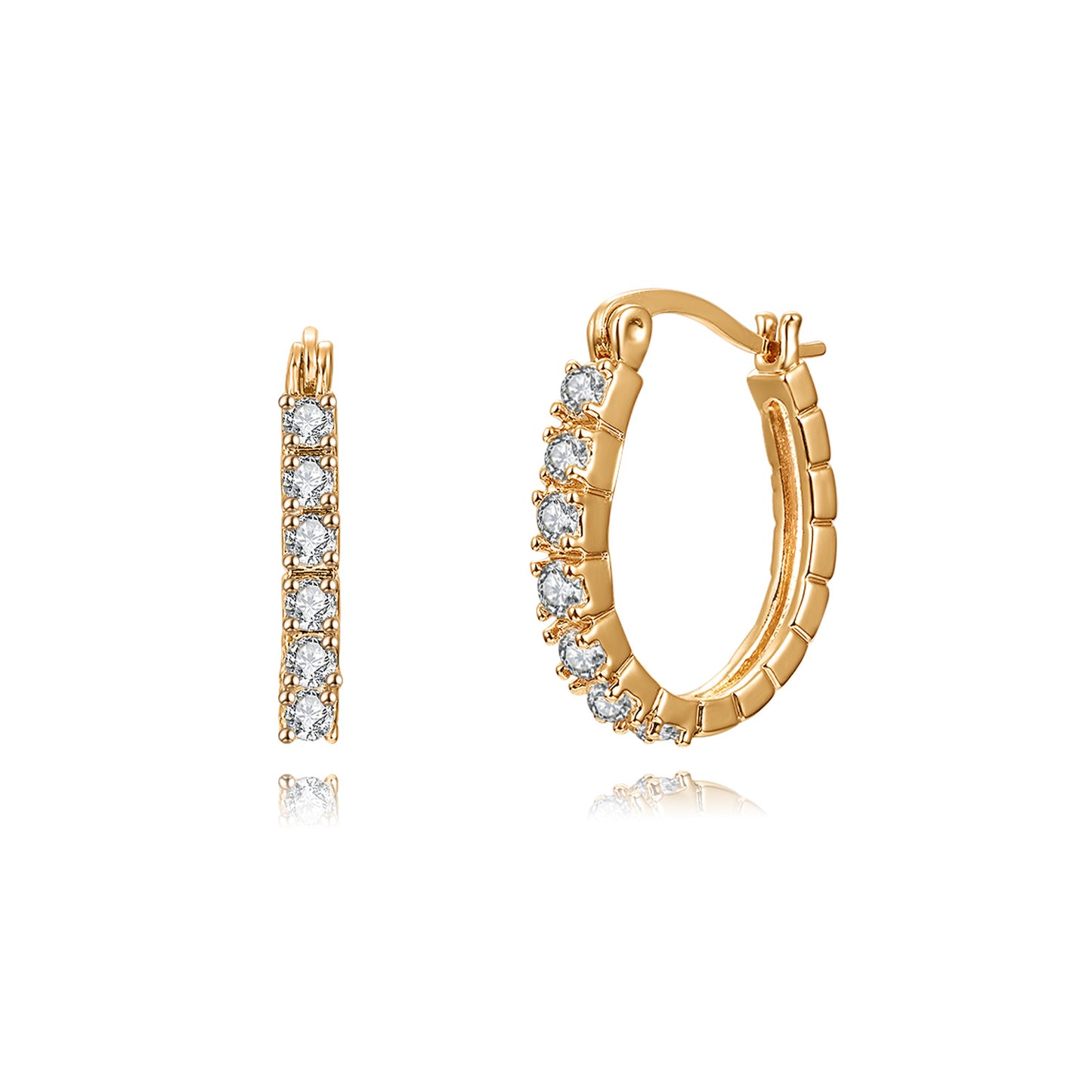 Brass With Plated Fashion Jewelry Earrings