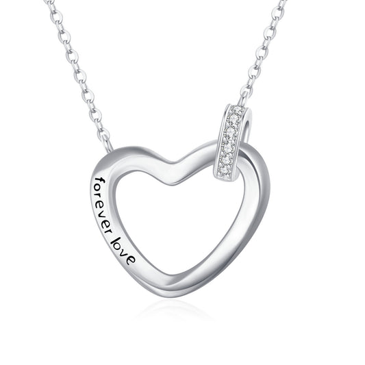 Timeless Heart Necklace for Women – Elegant Minimalist Luxury Jewelry, Symbol of Eternal Love