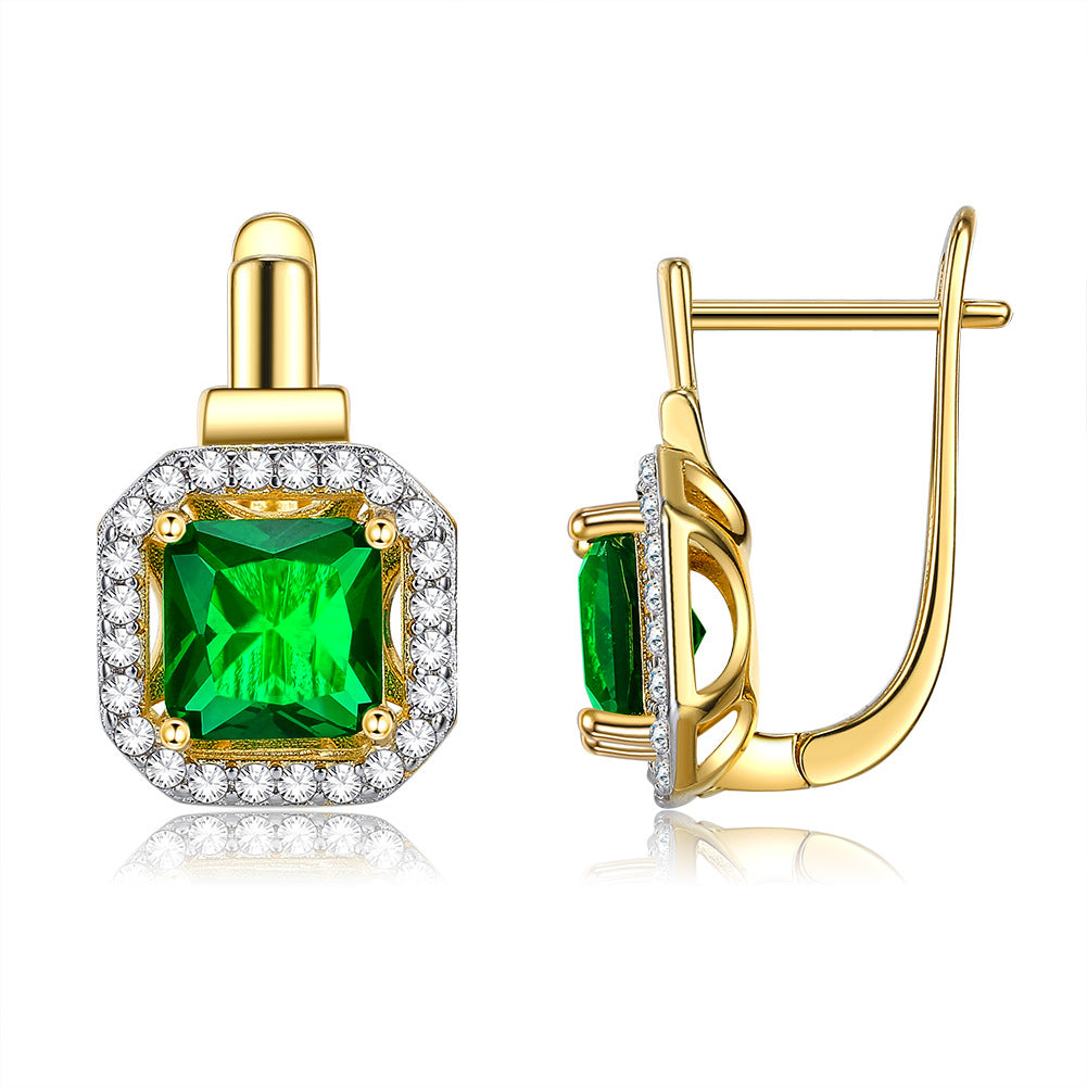 Brass With Plated Fashion Jewelry Earrings