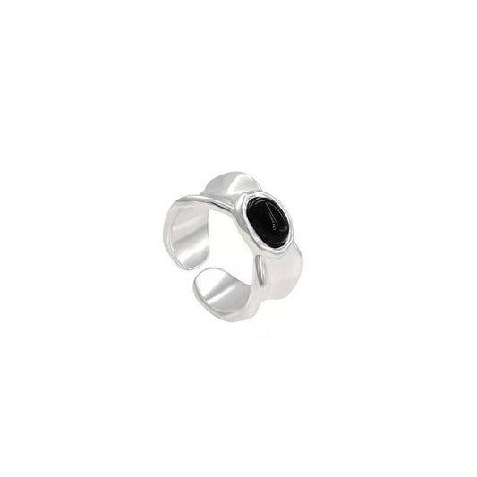925 Sterling Silver Nature Stone Fashion Ring