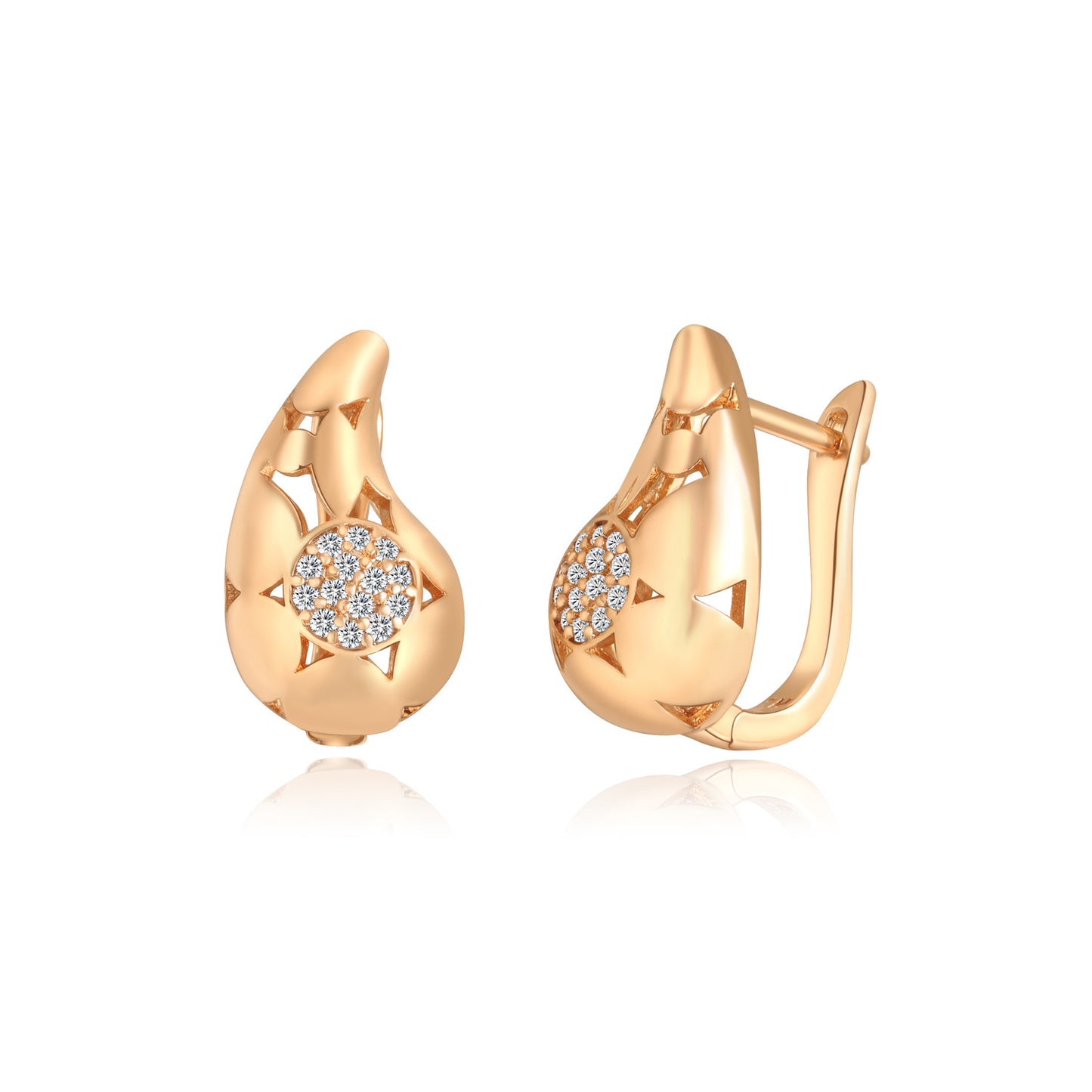 Brass With Plated Fashion Jewelry Earrings