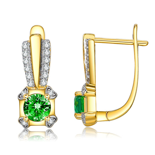 Brass With Plated Fashion Jewelry Earrings