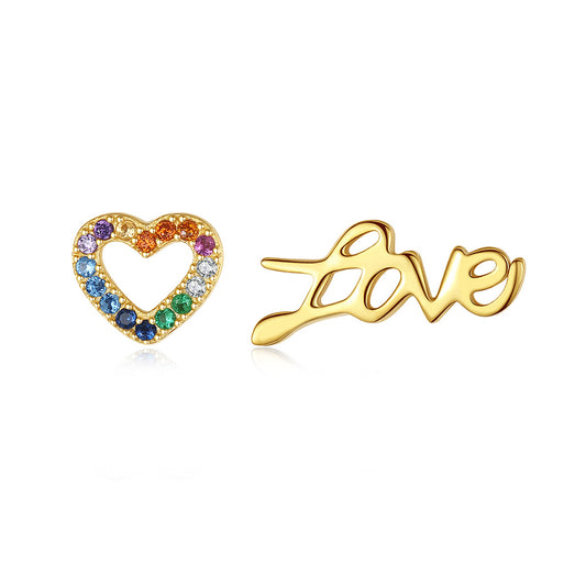 925 Sterling Silver Heart Earrings Fashion Jewelry Gift for Women Girls