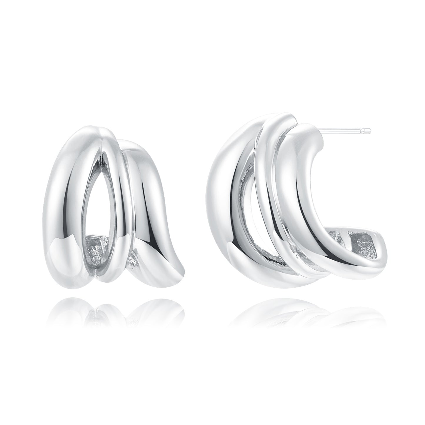 Brass With Plated Fashion Jewelry 925 pins Earrings