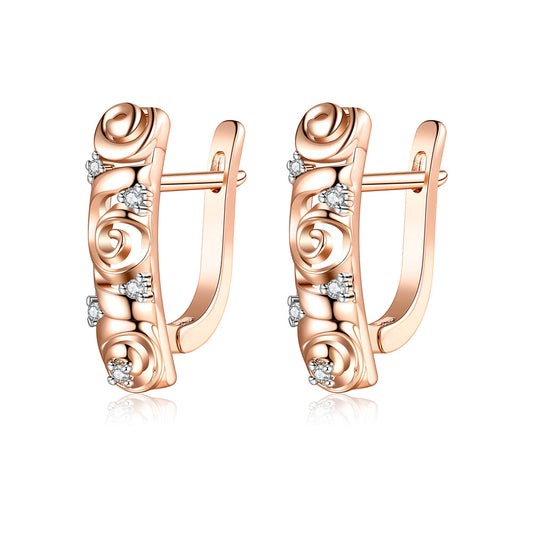 Brass With Plated Fashion Jewelry Earrings