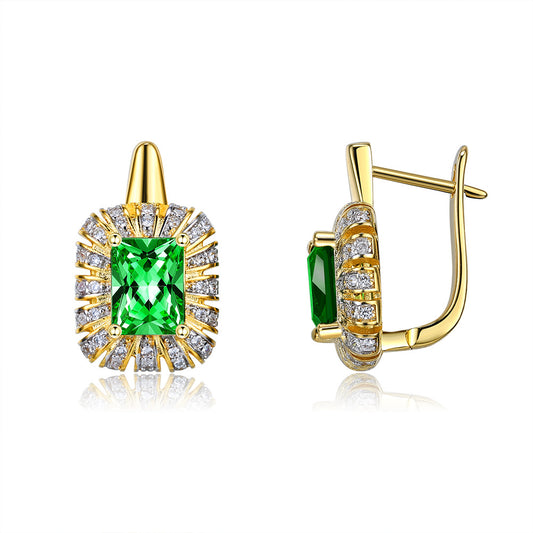 Brass With Plated Fashion Jewelry Earrings