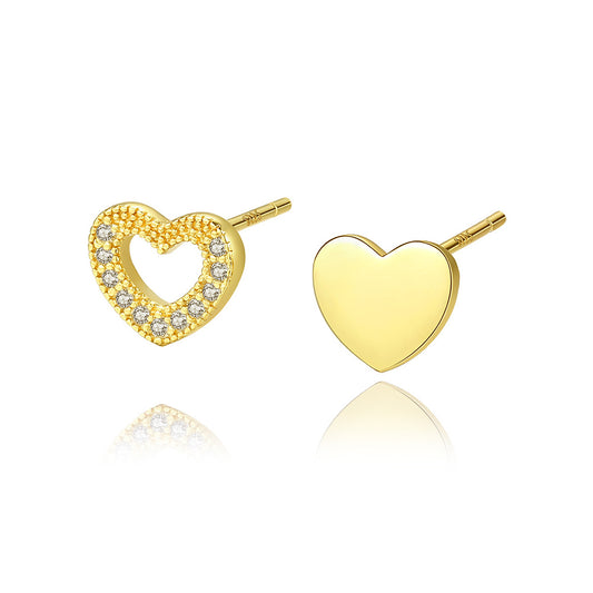 925 Sterling Silver Heart Earrings Fashion Jewelry Gift for Women Girls