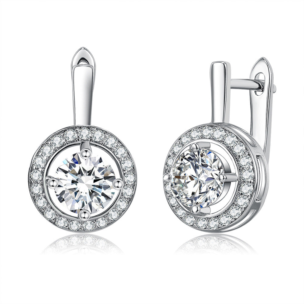 Brass With Plated Fashion Jewelry Earrings