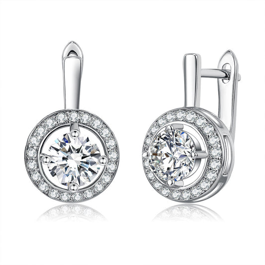 Brass With Plated Fashion Jewelry Earrings