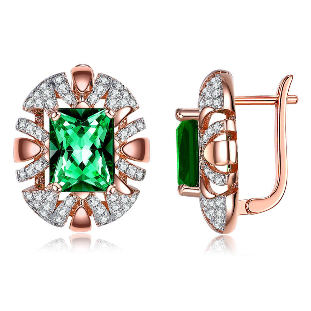 Brass With Plated Fashion Jewelry Earrings