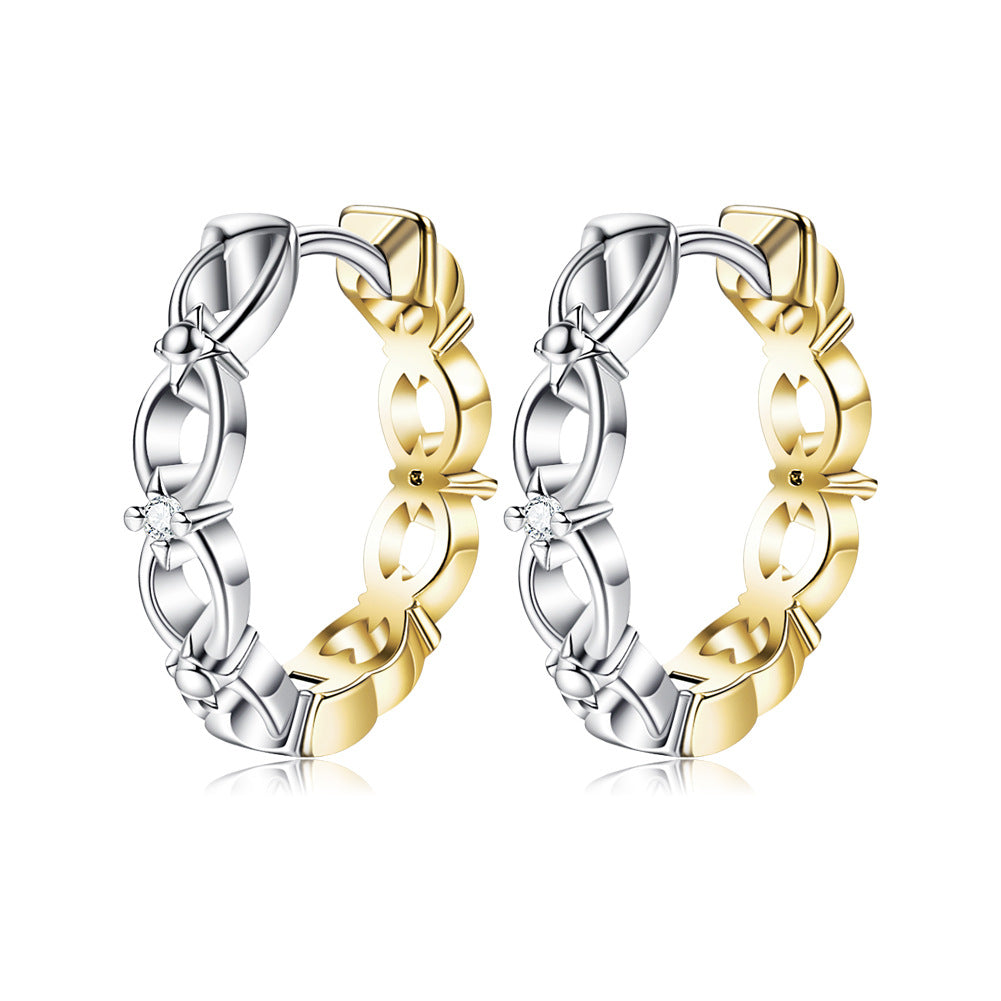 Brass With Plated Fashion Jewelry Earrings