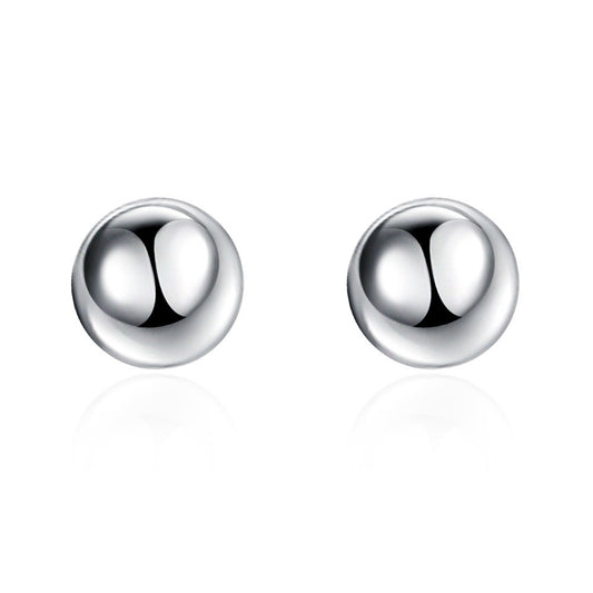 Pendientes de joyería de moda de cobre con baño de plata