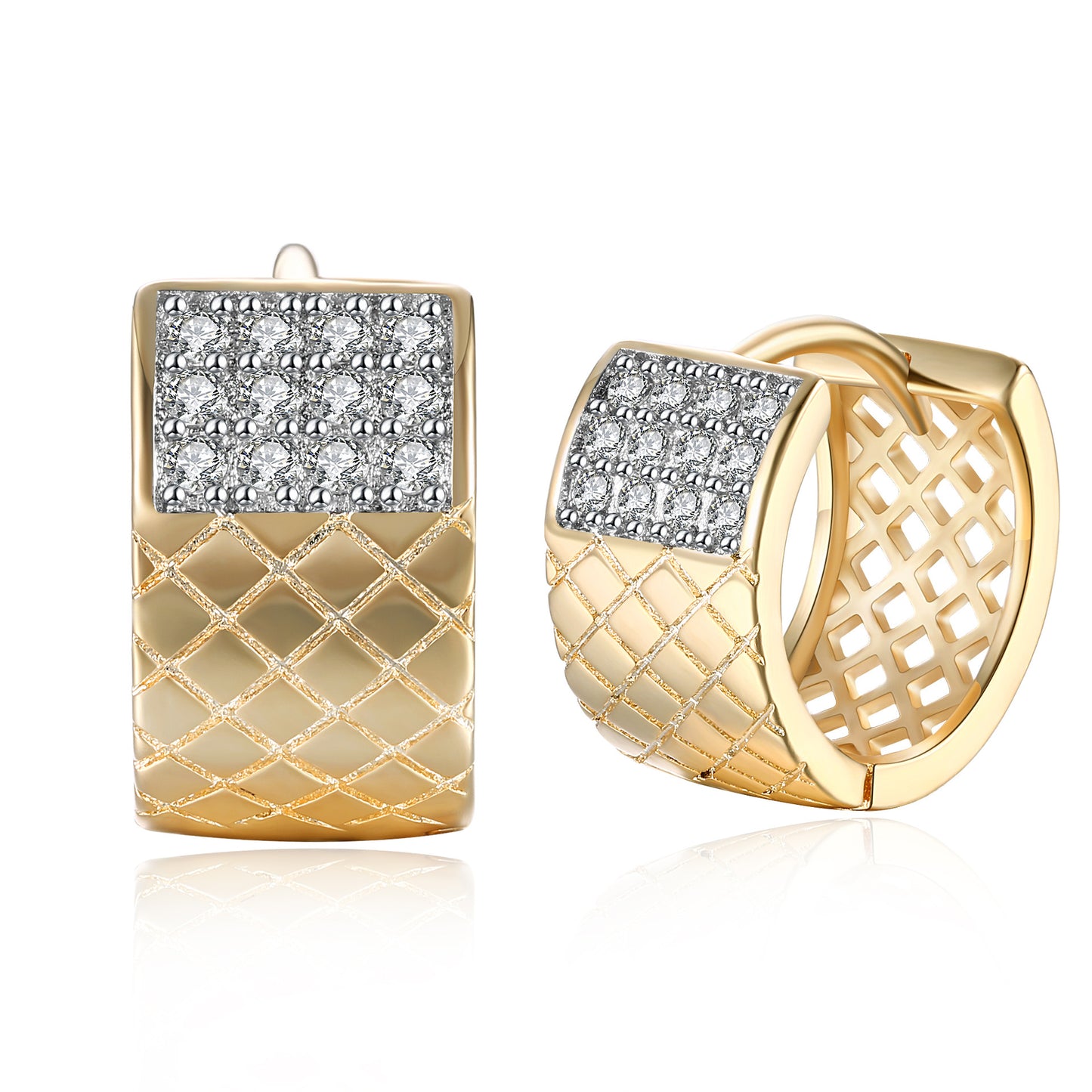 Brass With Plated Fashion Jewelry Earrings
