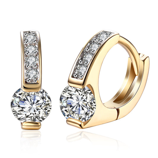 Brass With Plated Fashion Jewelry Earrings