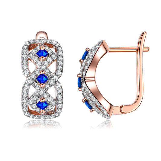 Brass With Plated Fashion Jewelry Earrings