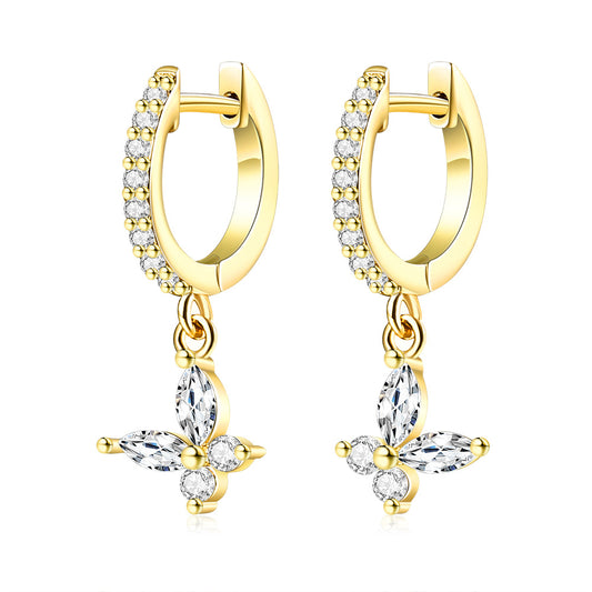 Brass With Plated Fashion Jewelry Earrings