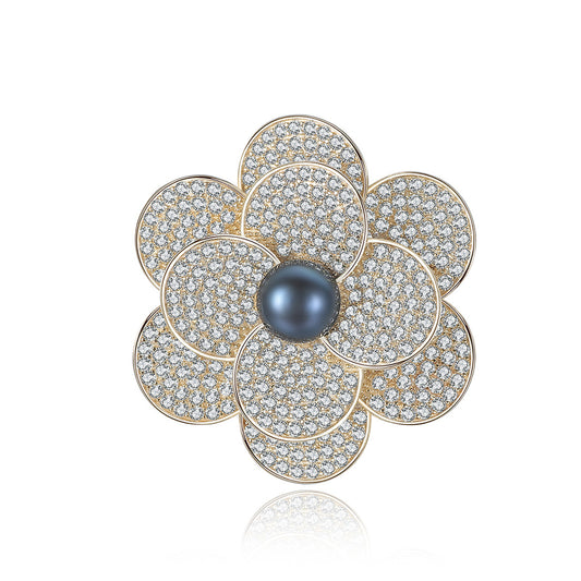 925 Sterling Silver Brooch Fashion Jewelry Gift for Women Girls