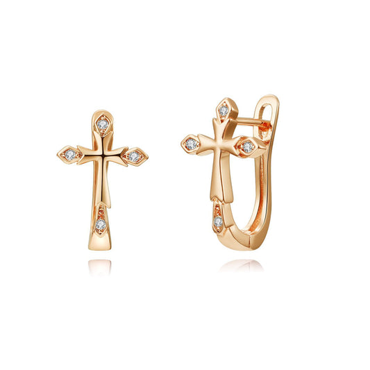 Brass With Plated Fashion Jewelry Earrings