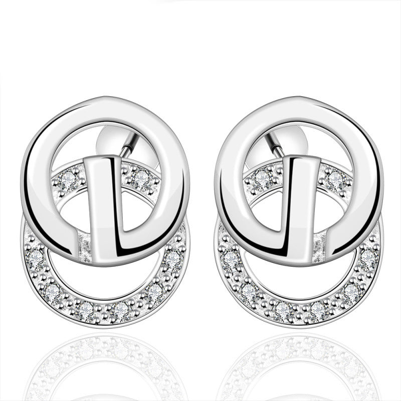 Brass With Plated Fashion Jewelry Earrings