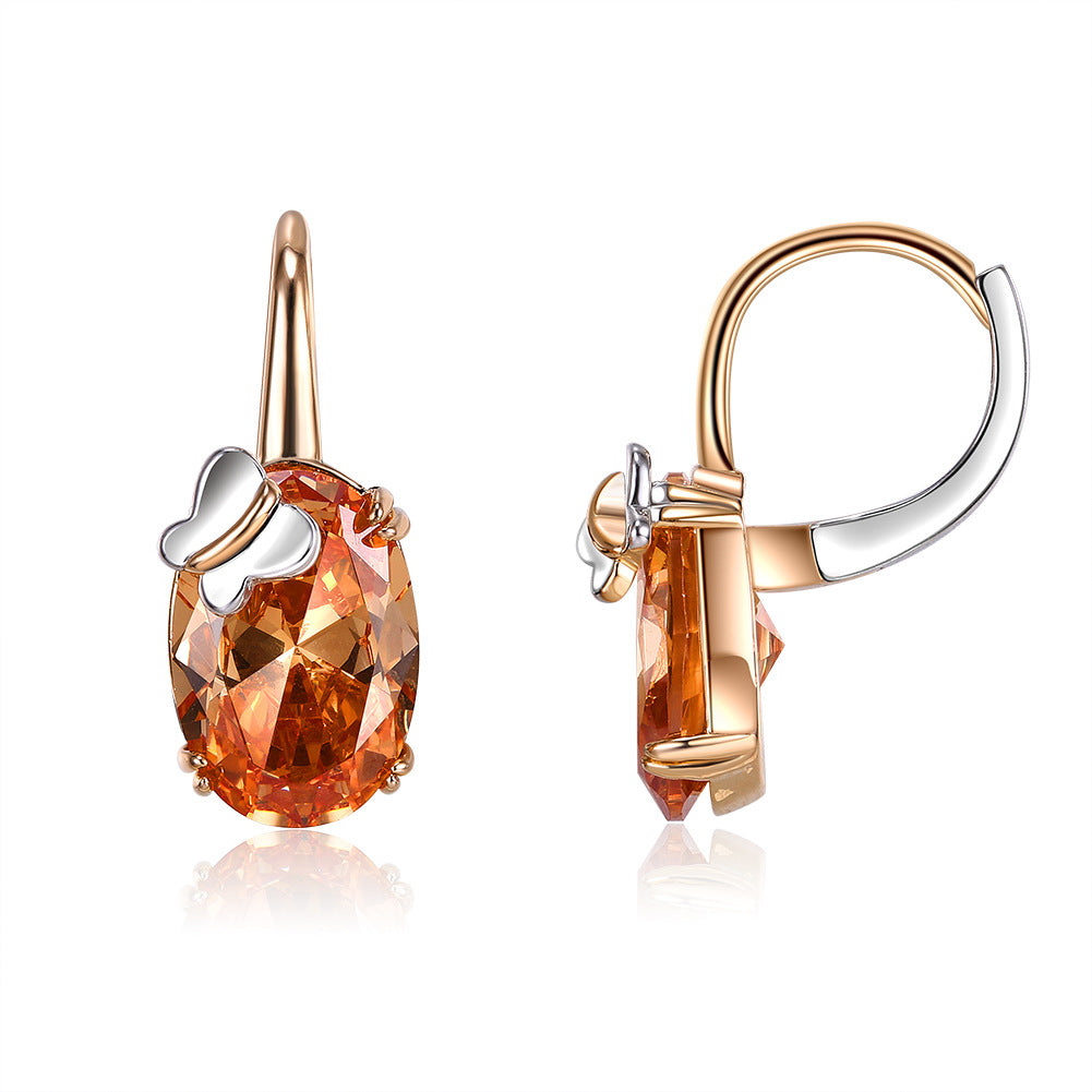 Brass With Plated Fashion Jewelry Earrings