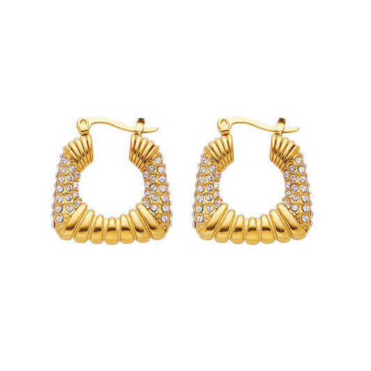 Stainless Steel Fashion Hoop Earrings