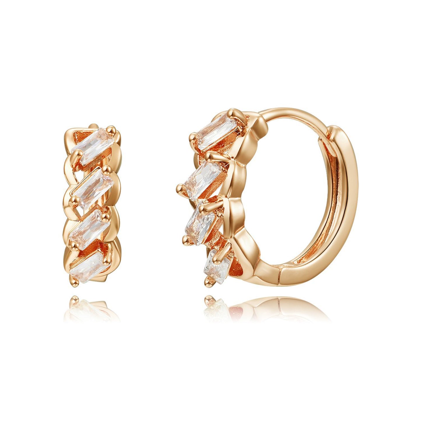 Brass With Plated Fashion Jewelry Earrings