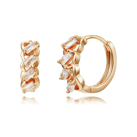 Brass With Plated Fashion Jewelry Earrings