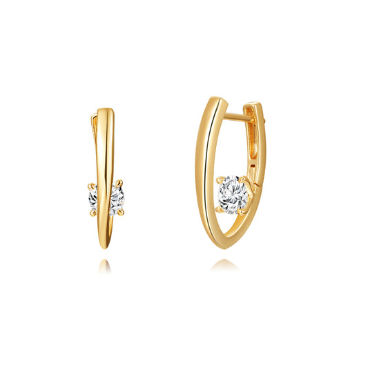 Brass With Plated Fashion Jewelry Earrings