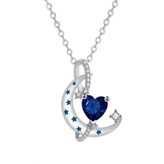 Copper With Silver Plated Heart Pendant Necklace
