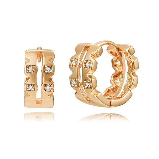 Brass With Plated Fashion Jewelry Earrings