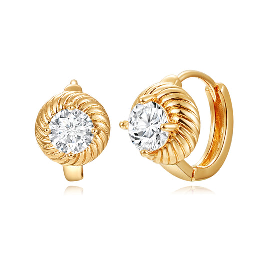 Brass With Plated Fashion Jewelry Earrings