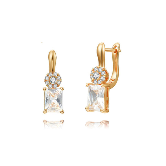Brass With Plated Fashion Jewelry Earrings