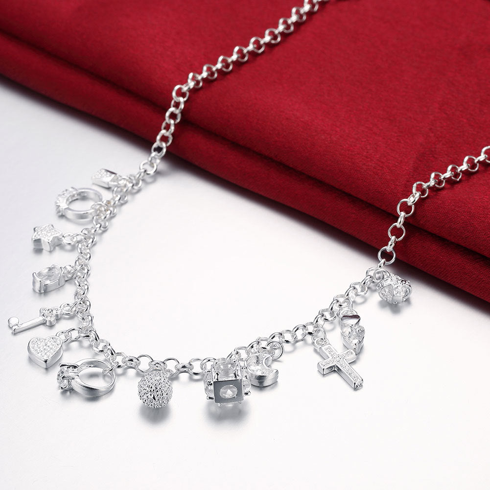 Brass With Plated Fashion Jewelry Necklace