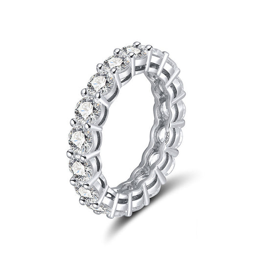 925 Sterling Silver Tennis Ring