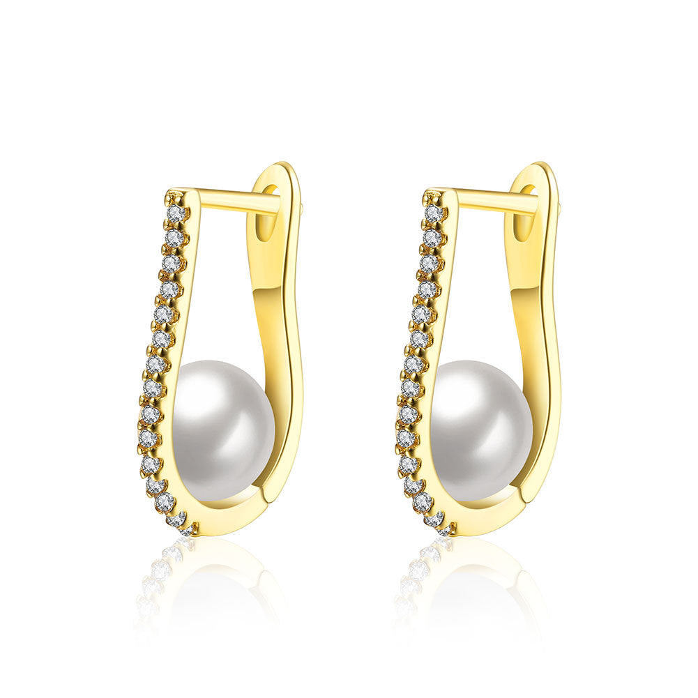 Brass With Plated Fashion Jewelry Earrings