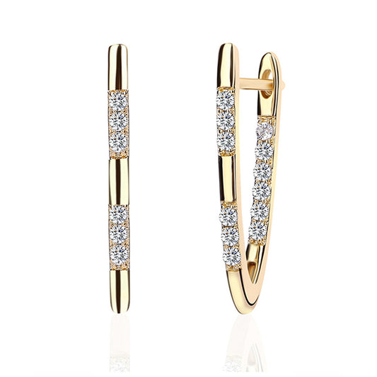 Brass With Plated Fashion Jewelry Earrings