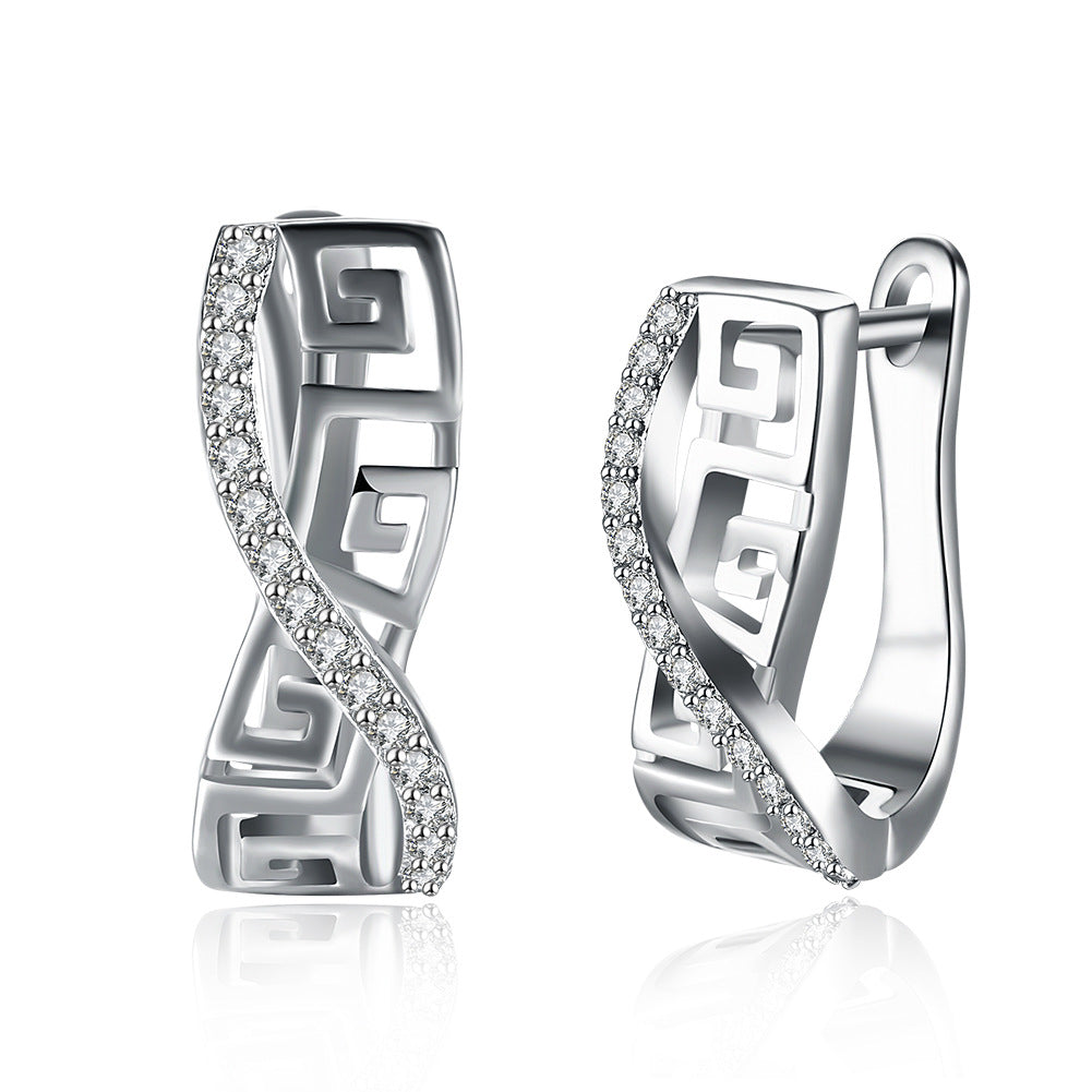 Brass With Plated Fashion Jewelry Earrings