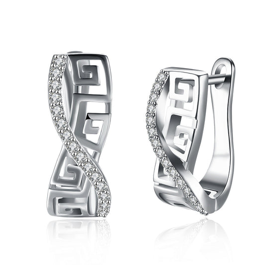 Brass With Plated Fashion Jewelry Earrings