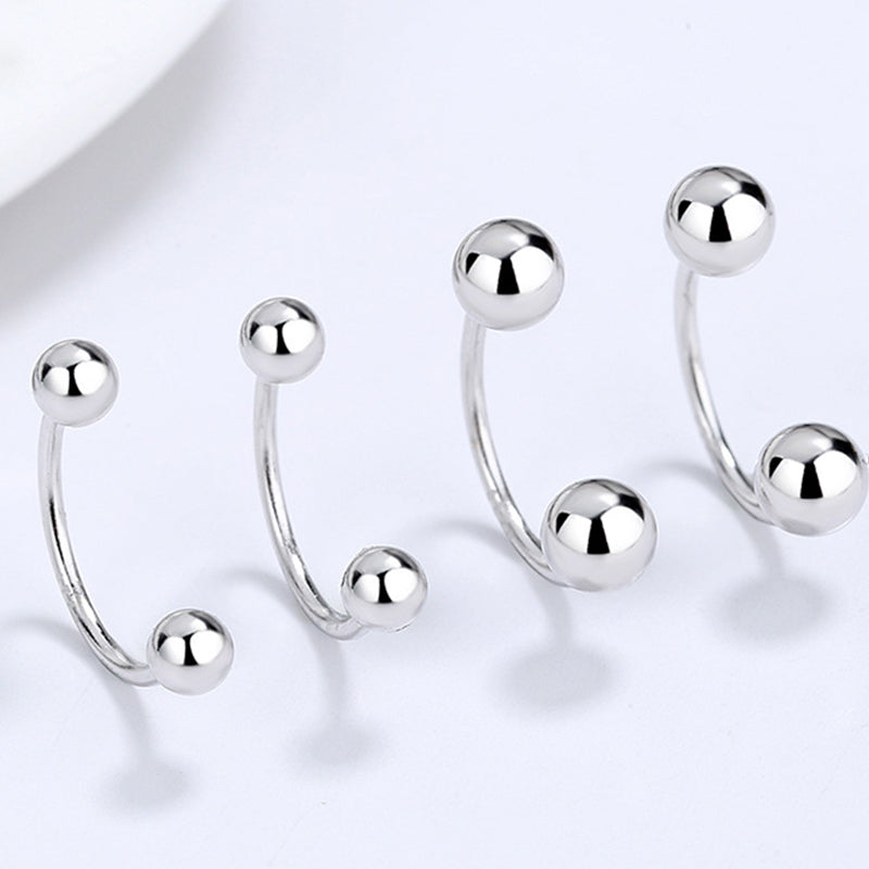 925 Sterling Silver Screwed Earrings