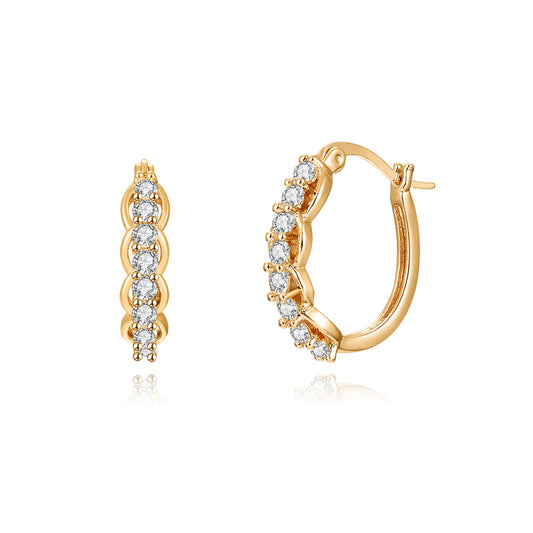 Brass With Plated Fashion Jewelry Earrings