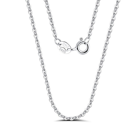 925 Sterling Silver Cable Chain 1.1mm 1.3mm 1.4mm 1.6mm 2.0mm