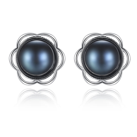 925 Sterling Silver Natural Pearl Drop Earrings Fashion Jewelry Gift for Women Girls