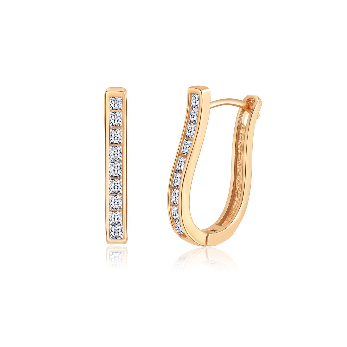 Brass With Plated Fashion Jewelry Earrings