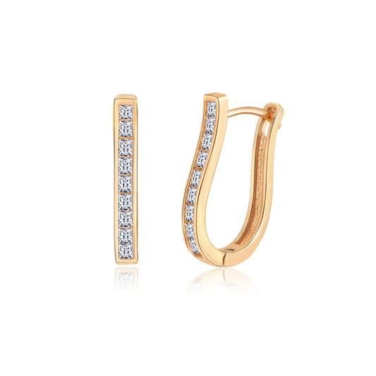 Brass With Plated Fashion Jewelry Earrings