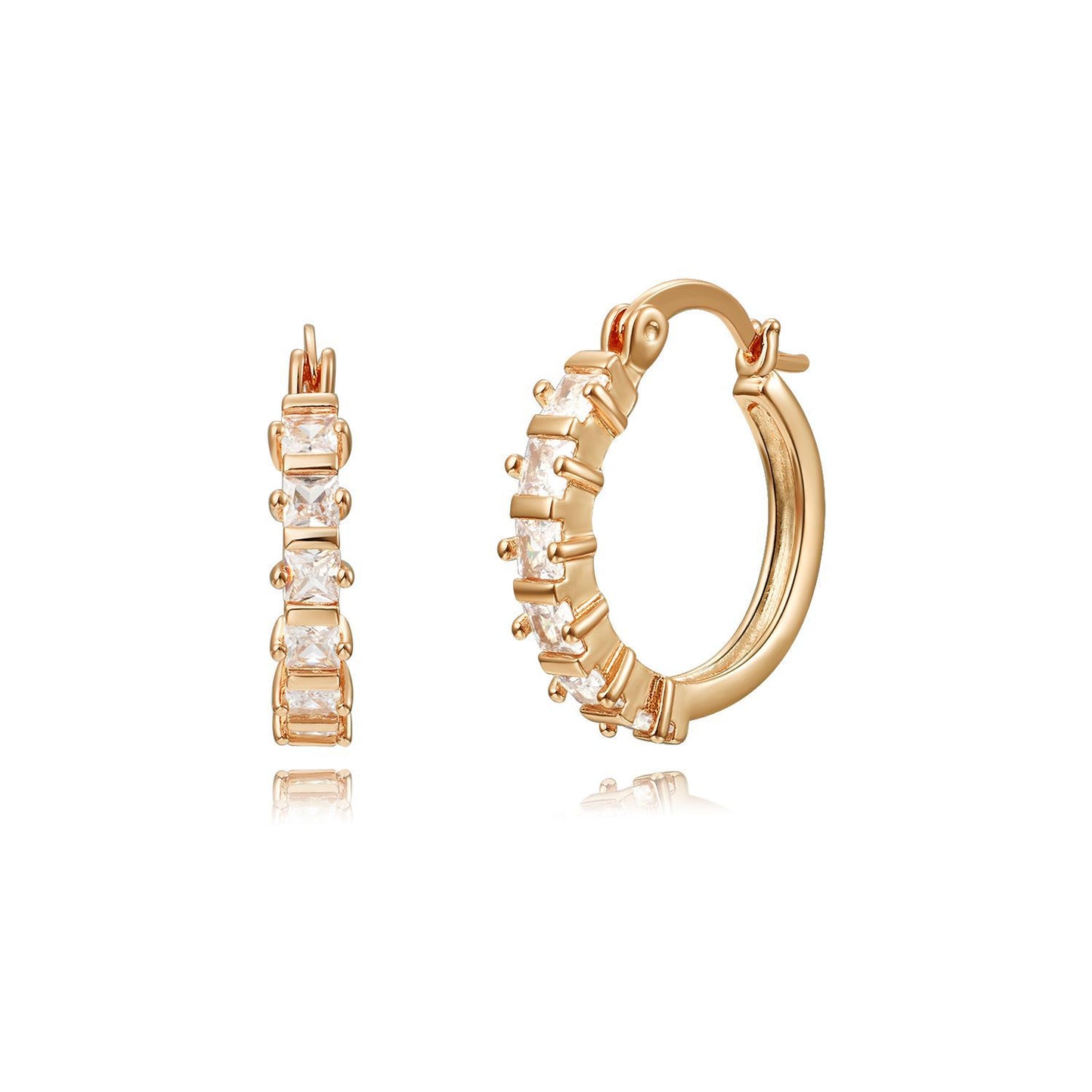 Brass With Plated Fashion Jewelry Earrings